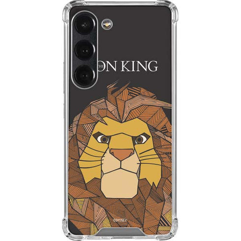 Disney The Lion King Mosaic Simba Art Galaxy S23 Clear Case