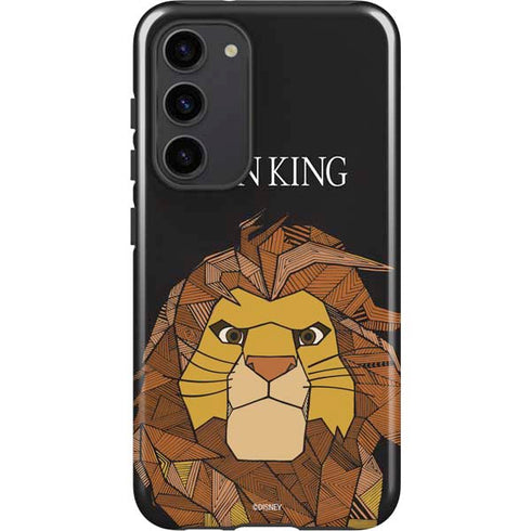Disney The Lion King Mosaic Simba Art Galaxy S23 Plus Pro Case