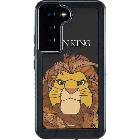 Disney The Lion King Mosaic Simba Art Galaxy S23 Waterproof Case