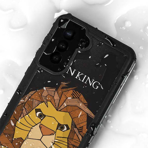 Disney The Lion King Mosaic Simba Art Galaxy S23 Waterproof Case