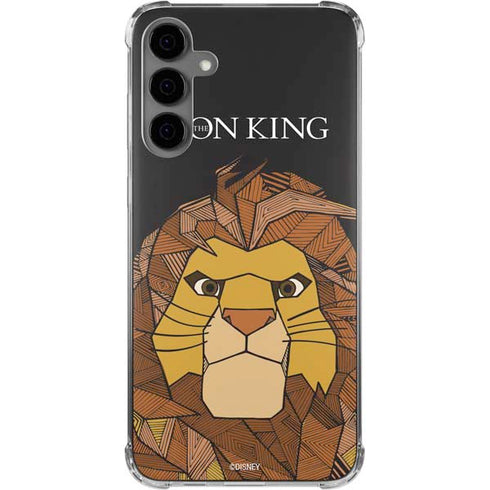 Disney The Lion King Mosaic Simba Art Galaxy S24 Plus Clear Case