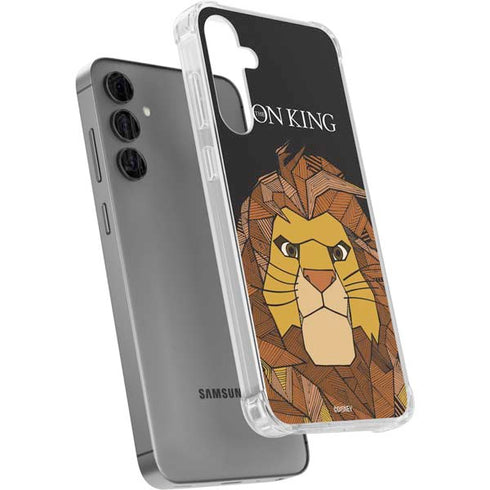Disney The Lion King Mosaic Simba Art Galaxy S24 Plus Clear Case