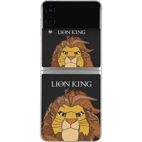 Disney The Lion King Mosaic Simba Art Galaxy Z Flip3 5G Skin