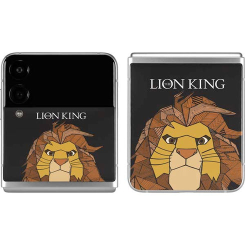 Disney The Lion King Mosaic Simba Art Galaxy Z Flip4 5G Skin