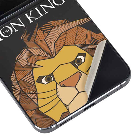 Disney The Lion King Mosaic Simba Art Galaxy Z Flip5 5G Skin