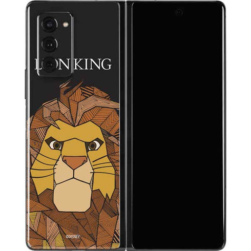 Disney The Lion King Mosaic Simba Art Galaxy Z Fold2 5G Skin