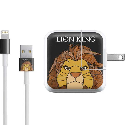 Disney The Lion King Mosaic Simba Art iPad Charger (10W USB) Skin