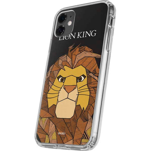 Disney The Lion King Mosaic Simba Art iPhone 11 Clear Case