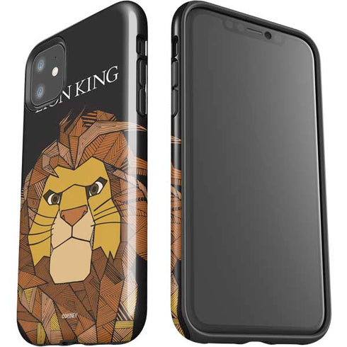 Disney The Lion King Mosaic Simba Art iPhone 11 Impact Case