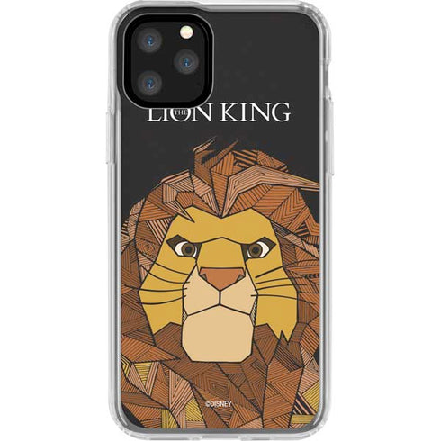 Disney The Lion King Mosaic Simba Art iPhone 11 Pro Clear Case