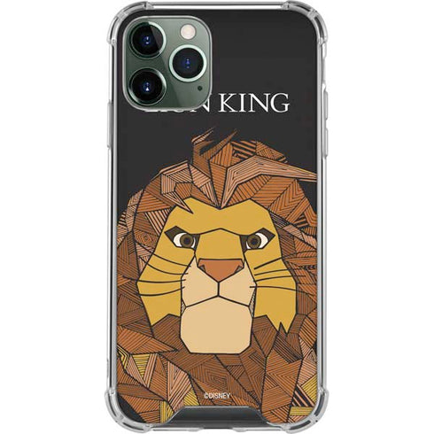 Disney The Lion King Mosaic Simba Art iPhone 11 Pro Max Clear Case