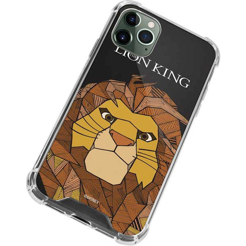 Disney The Lion King Mosaic Simba Art iPhone 11 Pro Max Clear Case