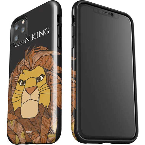 Disney The Lion King Mosaic Simba Art iPhone 11 Pro Max Impact Case