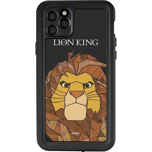 Disney The Lion King Mosaic Simba Art iPhone 11 Pro Max Waterproof Case