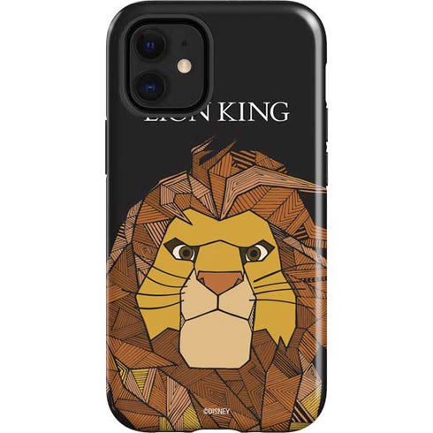 Disney The Lion King Mosaic Simba Art iPhone 12 Mini Impact Case