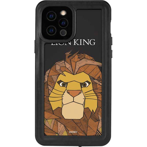 Disney The Lion King Mosaic Simba Art iPhone 12 Pro Waterproof Case