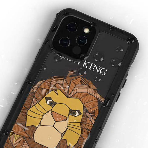 Disney The Lion King Mosaic Simba Art iPhone 12 Pro Waterproof Case