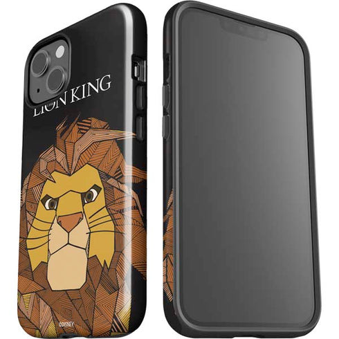 Disney The Lion King Mosaic Simba Art iPhone 15 Plus Impact Case