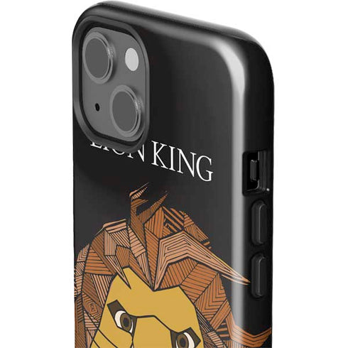 Disney The Lion King Mosaic Simba Art iPhone 15 Impact Case