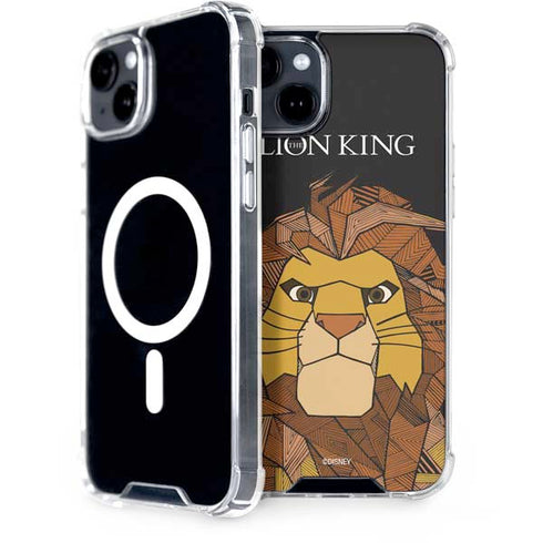 Disney The Lion King Mosaic Simba Art iPhone 15 Plus MagSafe Case