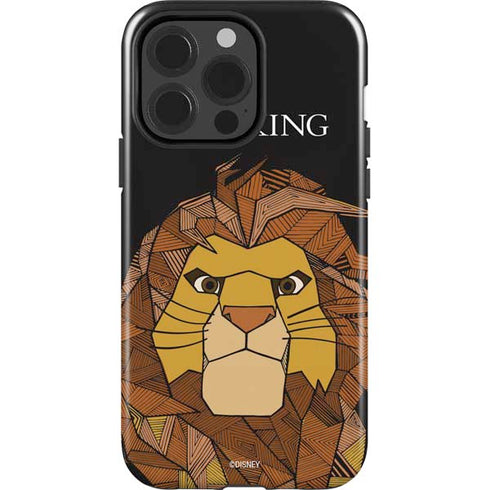 Disney The Lion King Mosaic Simba Art iPhone 14 Pro Impact Case