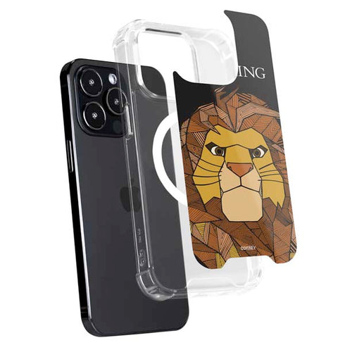 Disney The Lion King Mosaic Simba Art iPhone 15 Pro MagSafe Case