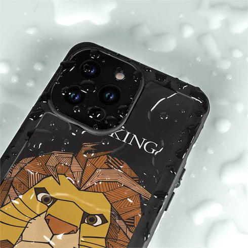 Disney The Lion King Mosaic Simba Art iPhone 14 Pro Max Waterproof Case