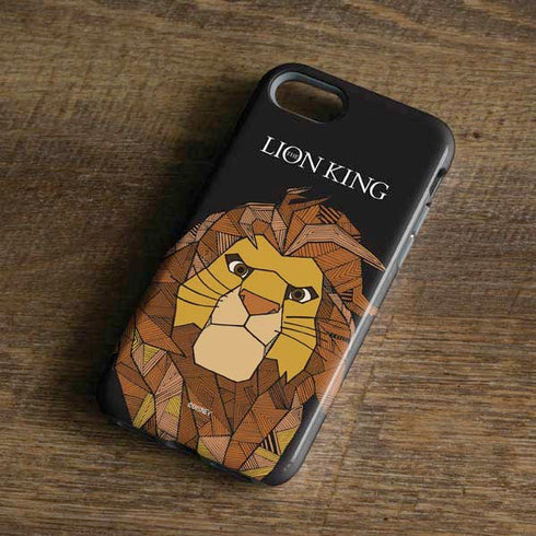 Disney The Lion King Mosaic Simba Art iPhone 8 Pro Case
