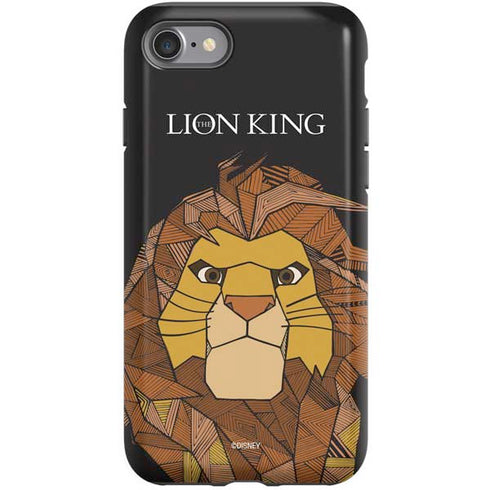 Disney The Lion King Mosaic Simba Art iPhone SE (2nd & 3rd Gen) Pro Case