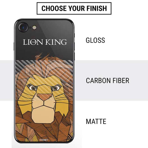 Disney The Lion King Mosaic Simba Art iPhone SE (2nd & 3rd Gen) Skin
