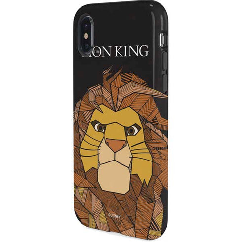 Disney The Lion King Mosaic Simba Art iPhone X Pro Case