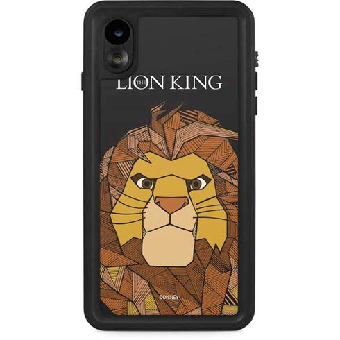 Disney The Lion King Mosaic Simba Art iPhone XR Waterproof Case