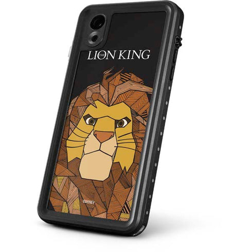 Disney The Lion King Mosaic Simba Art iPhone XR Waterproof Case