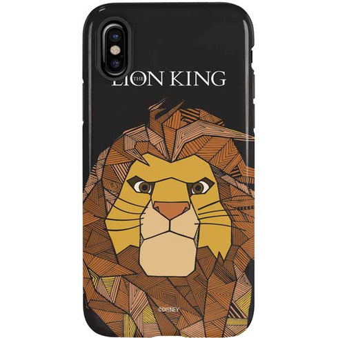Disney The Lion King Mosaic Simba Art iPhone XS Pro Case