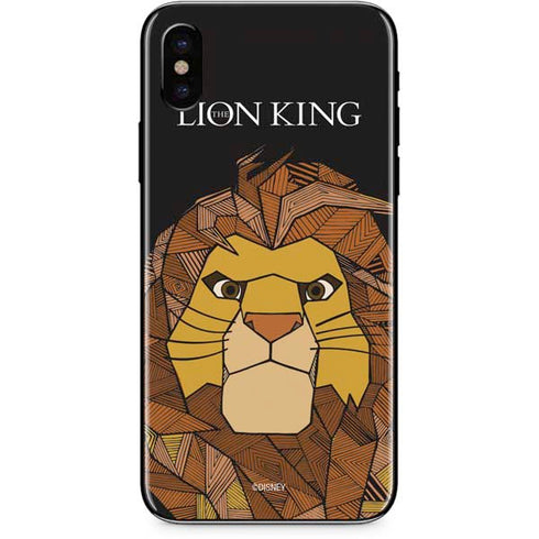 Disney The Lion King Mosaic Simba Art iPhone XS Skin