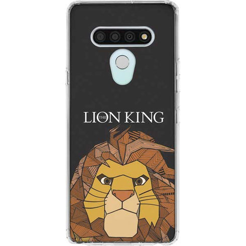 Disney The Lion King Mosaic Simba Art LG Stylo 6 Clear Case
