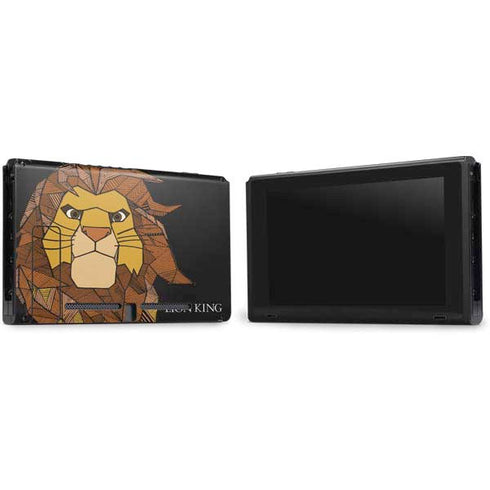 Disney The Lion King Mosaic Simba Art Nintendo Switch Bundle Skin