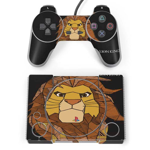 Disney The Lion King Mosaic Simba Art PlayStation Classic Bundle Skin