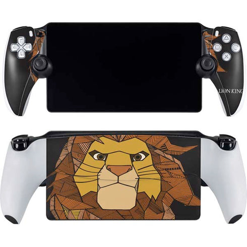 Disney The Lion King Mosaic Simba Art PlayStation Portal Remote Player Skin