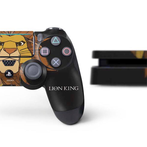 Disney The Lion King Mosaic Simba Art PS4 Slim Bundle Skin