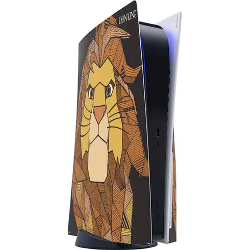 Disney The Lion King Mosaic Simba Art PS5 Console Skin