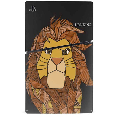 Disney The Lion King Mosaic Simba Art PS5 Slim Digital Edition Bundle Skin