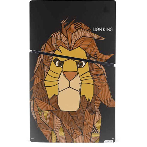 Disney The Lion King Mosaic Simba Art PS5 Slim Digital Edition Bundle Skin
