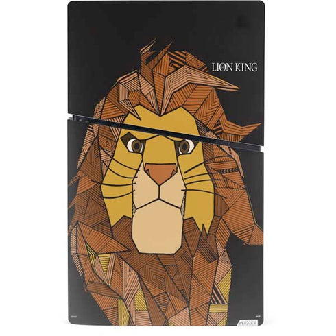 Disney The Lion King Mosaic Simba Art PS5 Slim Digital Edition Console Skin