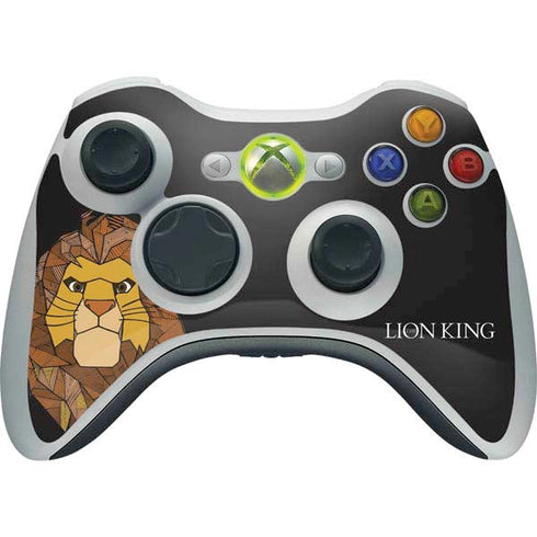 Disney The Lion King Mosaic Simba Art Xbox 360 Wireless Controller Skin