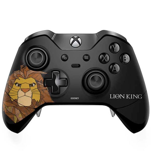 Disney The Lion King Mosaic Simba Art Xbox One Elite Controller Skin