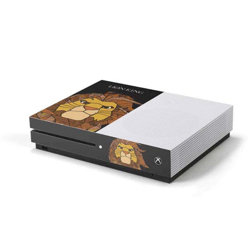 Disney The Lion King Mosaic Simba Art Xbox One S Console Skin