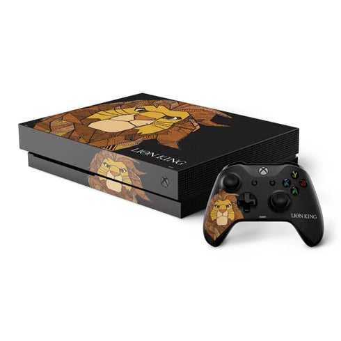 Disney The Lion King Mosaic Simba Art Xbox One X Bundle Skin