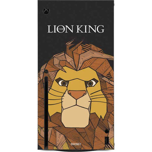 Disney The Lion King Mosaic Simba Art Xbox Series X Console Skin