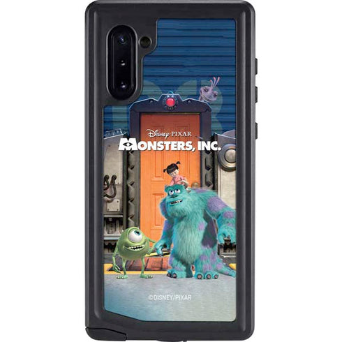 Disney Monsters Inc. Movie Poster Galaxy Note 10 Waterproof Case